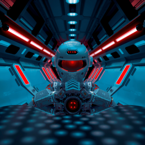 into_the_blue_again__after_the_money_s_gone__once_in_a_lifetime__water_flowing_underground__only_red_and__black___white___futuristic__technological__cybernetic_e_4189509369_1_of_2