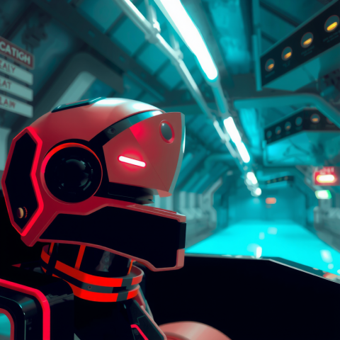 into_the_blue_again__after_the_money_s_gone__once_in_a_lifetime__water_flowing_underground__only_red_and__black___white___futuristic__technological__cybernetic_enha_1004030_1_of_2